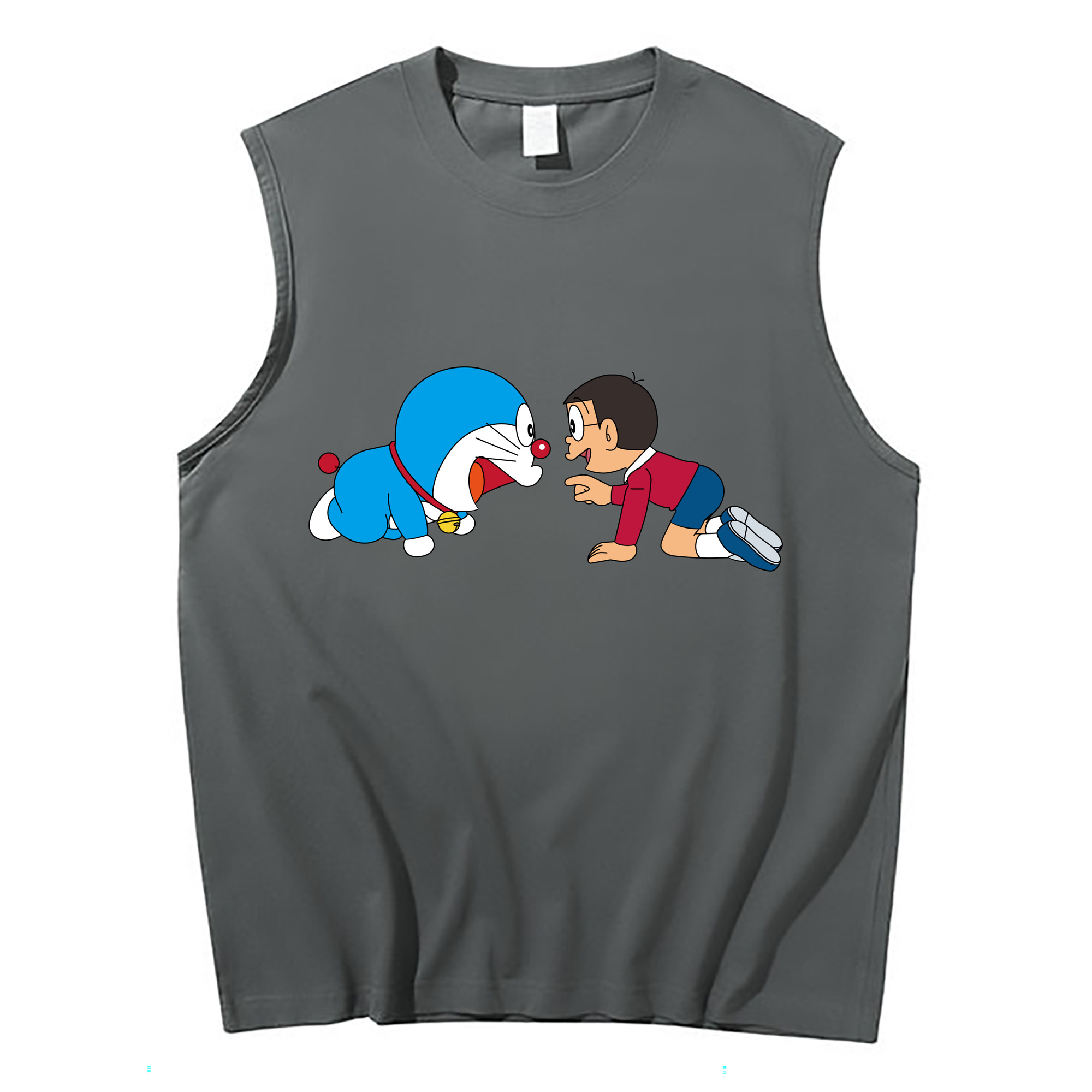 （画像用） ドラえもん 野比 のび太 Doraemon Nobita Nobi コットン100％タンクトップ（フロントプリント）